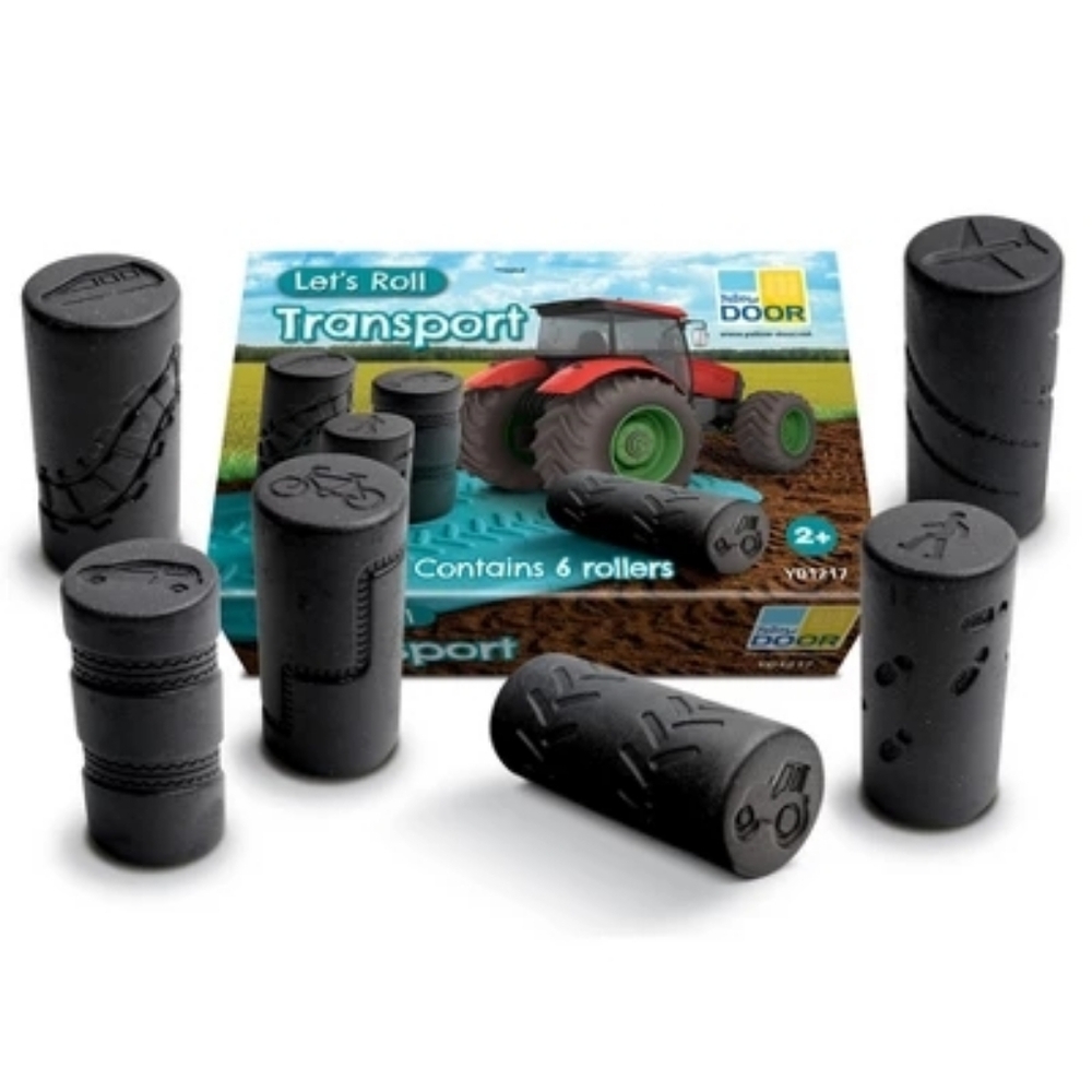 Yellowdoor Let's Roll Transport Clay Rollers Stampers Set